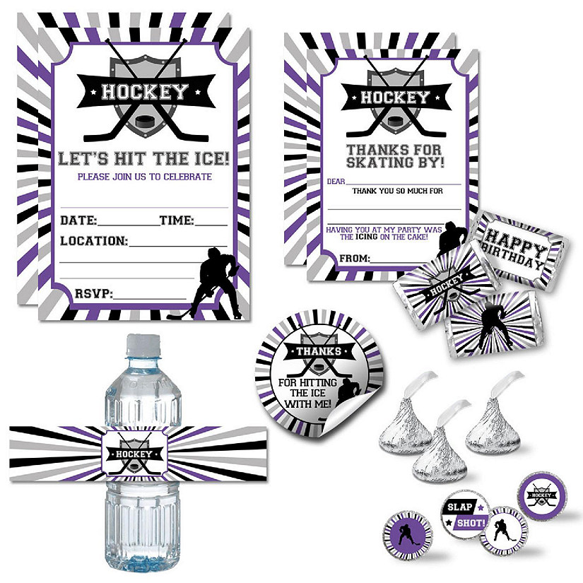 AmandaCreation Hockey Purple Bundle 321pc. Image