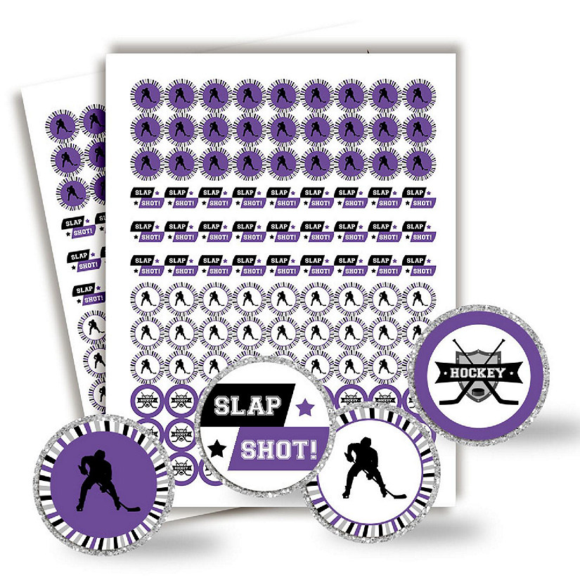 AmandaCreation Hockey Purple Kiss Wrappers 300pcs. Image