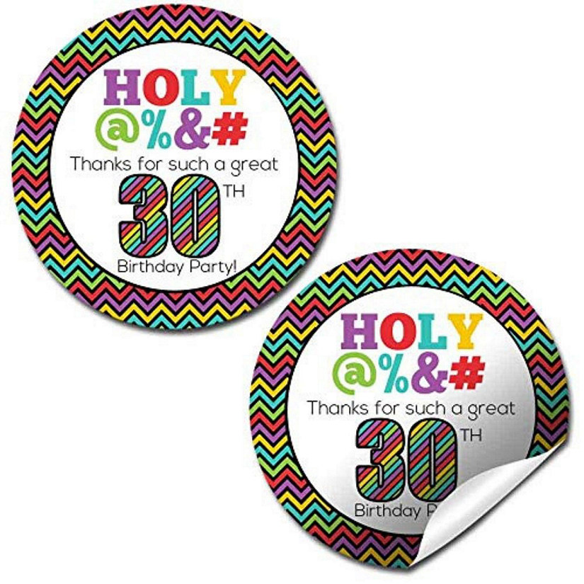 AmandaCreation Holy S@#! 30th Birthday Stickers 40pcs. | Oriental Trading