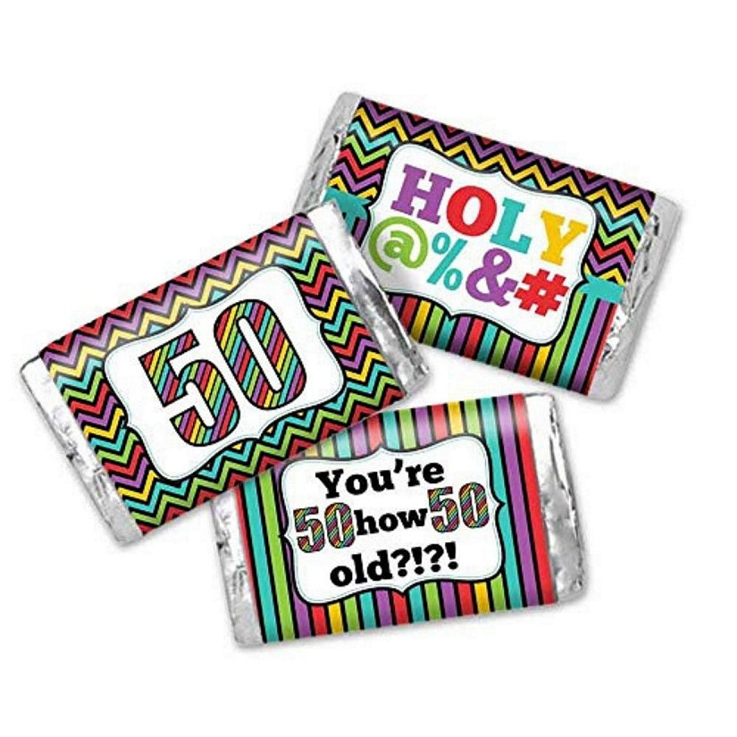 AmandaCreation Holy S@#! 50th Mini Candybar Wrappers 45pc. Image