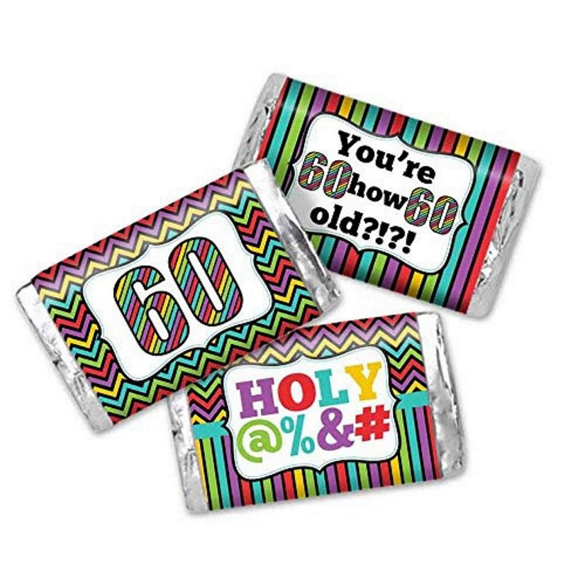 AmandaCreation Holy S@#! 60th Mini Candybar Wrappers 45pc. Image