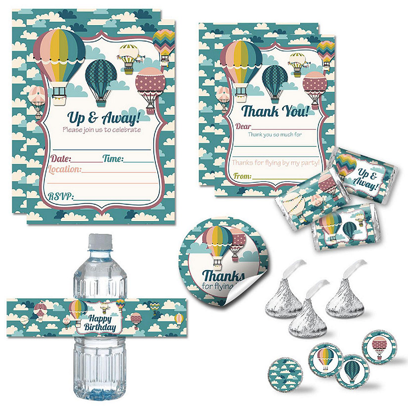 AmandaCreation Hot Air Balloon Birthday Bundle 321pc. Image
