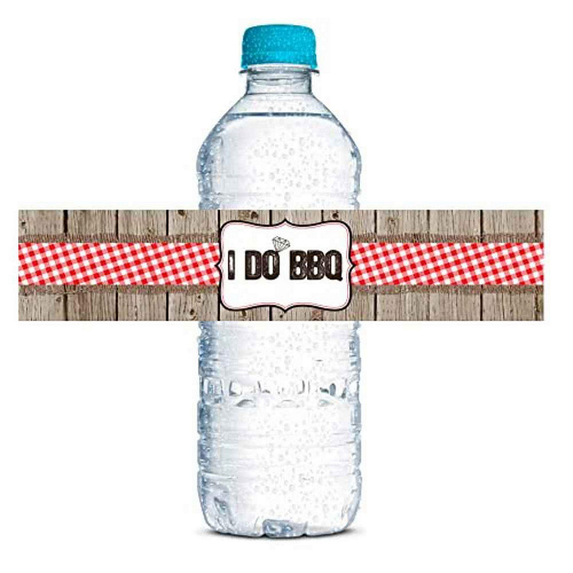 AmandaCreation I Do BBQ Water Bottle Labels 20pc. Image
