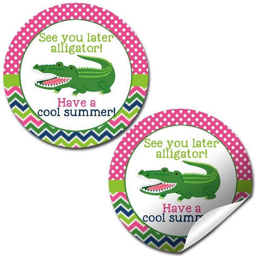 AmandaCreation Later Gator Pink Envelope Seals Image