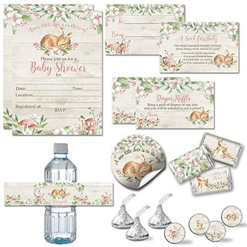 AmandaCreation Little Deer Pink Party Bundle 381pc. Image