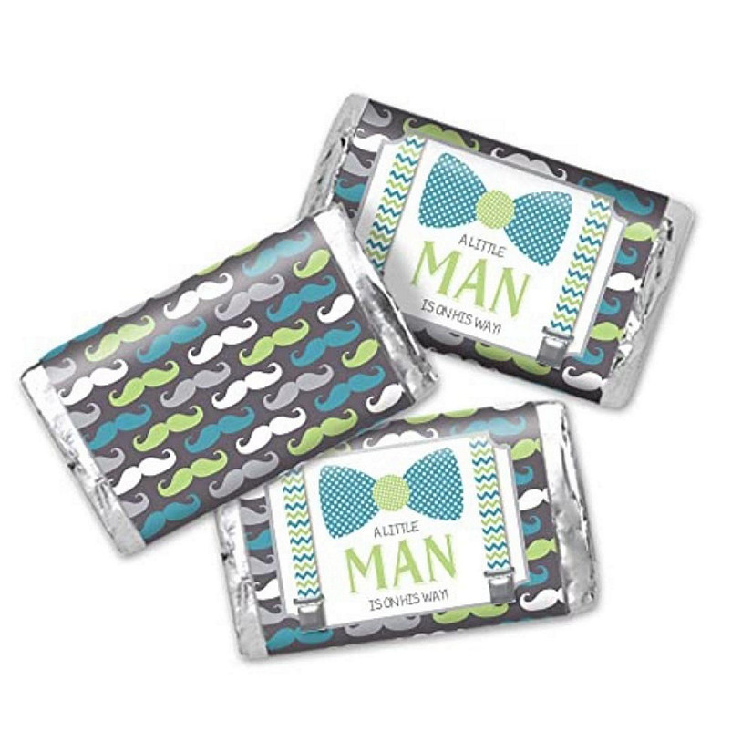 AmandaCreation Little Man Mini Candybar Wrappers 45pc. Image