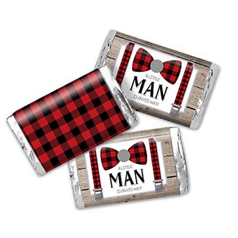 AmandaCreation Little Man Mini Candybar Wrappers 45pc. Image