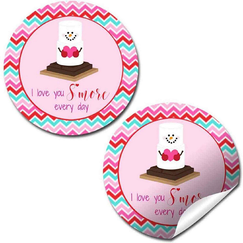 AmandaCreation Love You S'more Envelope Seals 40pc. Image