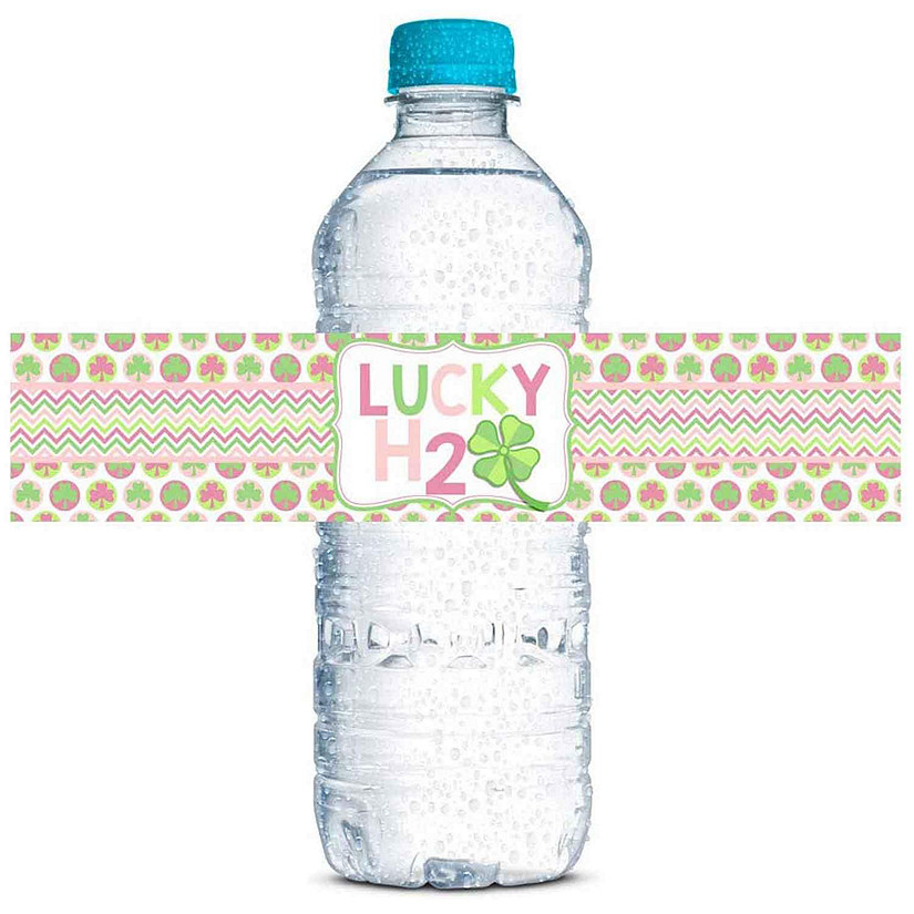 AmandaCreation Lucky Lady Water Bottle Labels 20 pcs. Image