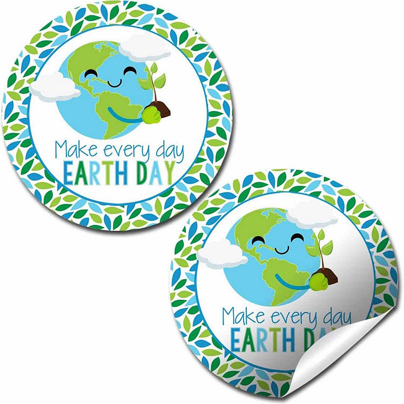 AmandaCreation Make Every Day Earth Day Envelope Seal 40pcs. Image