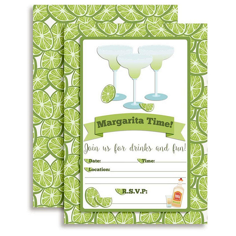 AmandaCreation Margarita Time Invites 40pc. Image