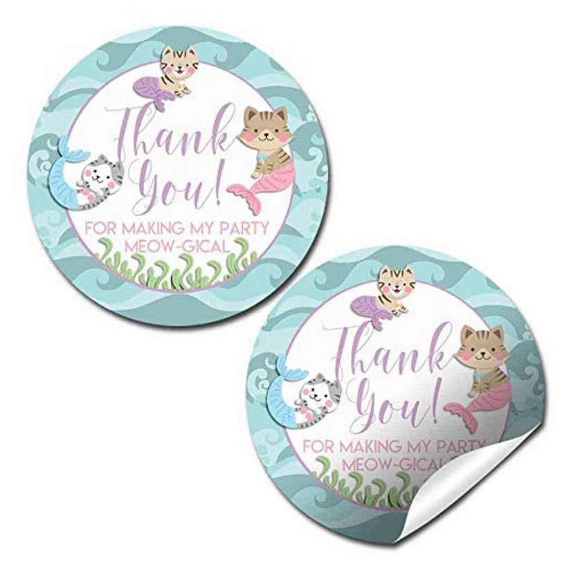 AmandaCreation Meowmaids Envelope Seals 40pc. Image