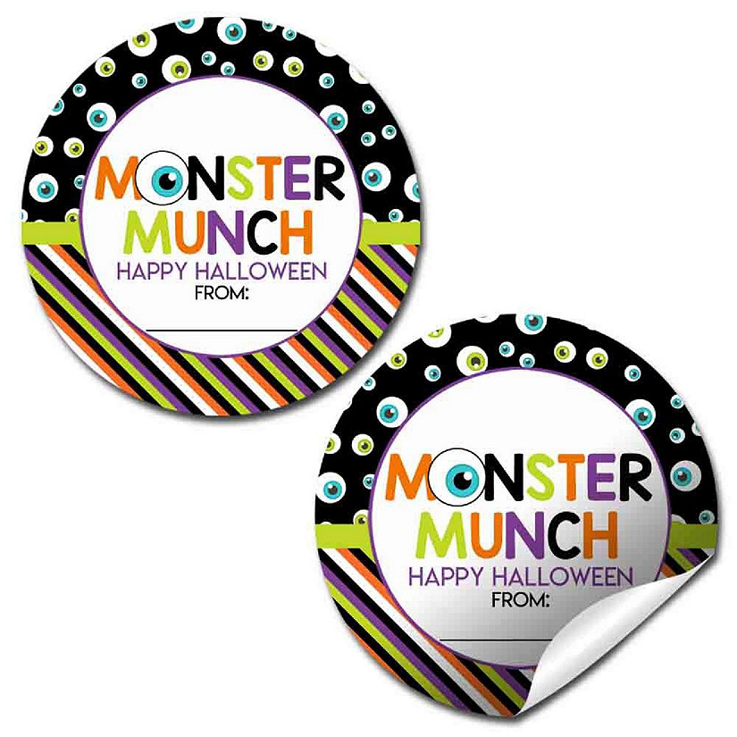 AmandaCreation Monster Munch Envelope Seals 40pc. Image