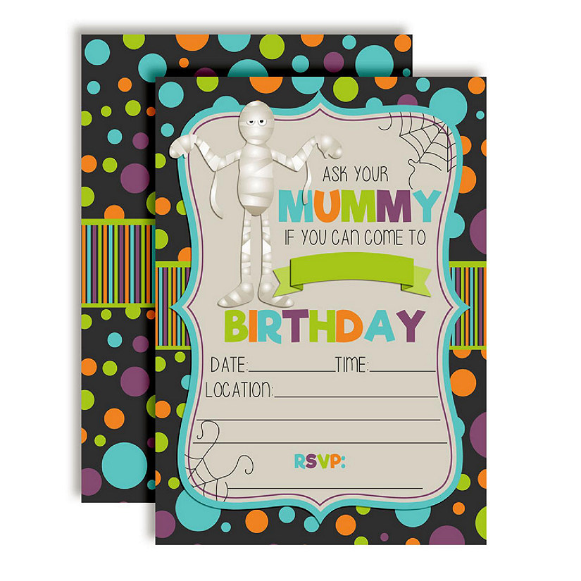 AmandaCreation Mummy Birthday Invites 40pc. Image