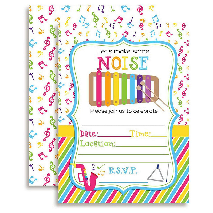 AmandaCreation Music Noise Invites 40pc. Image