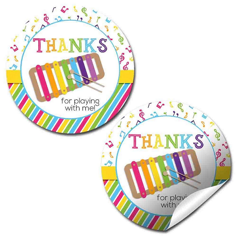 AmandaCreation Musical Xylophone Envelope Seals 40pc. Image
