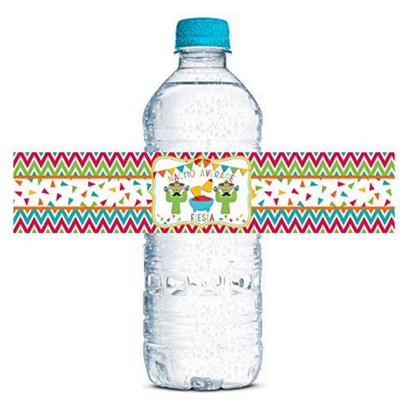AmandaCreation Nacho Average Party Water Bottle Labels 20pc. Image