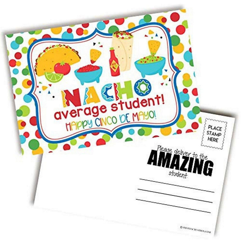 AmandaCreation Nacho Cinco de Mayo Postcards 30pc. Image