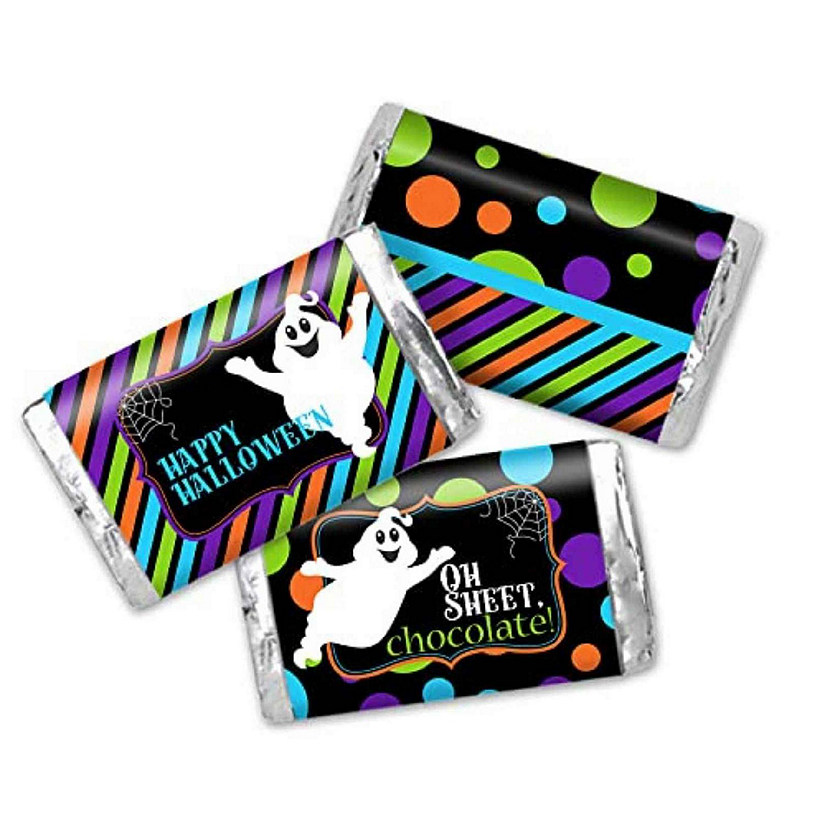 AmandaCreation Oh Sheet Ghost Mini Candybar Wrappers 45pc. Image