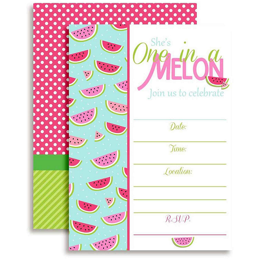 AmandaCreation One in a Melon Invites 40pc. Image