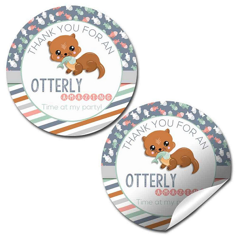 AmandaCreation Otterly Amazing Envelope Seals 40pc. Image