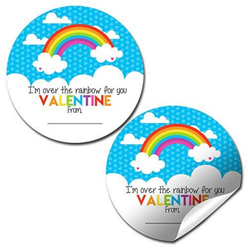 AmandaCreation Over The Rainbow Valentine Envelope Seals 40pc. Image