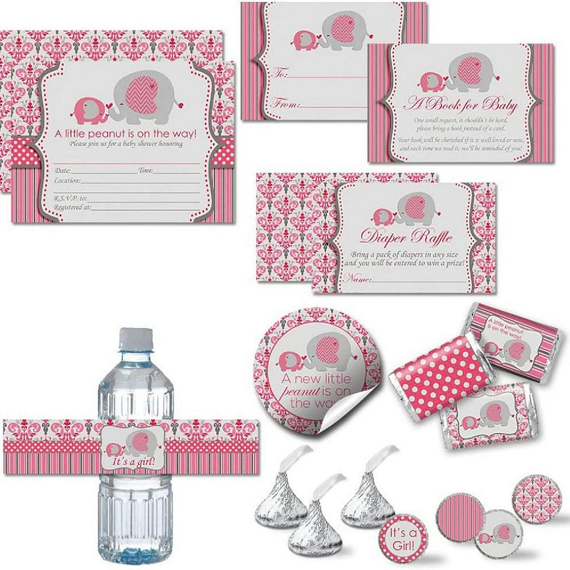 AmandaCreation Pink Elephant Party Bundle 381pc. Image