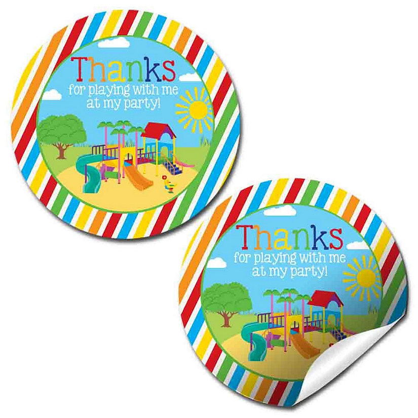 AmandaCreation Playground Birthday Envelope Seals 40pc. Image