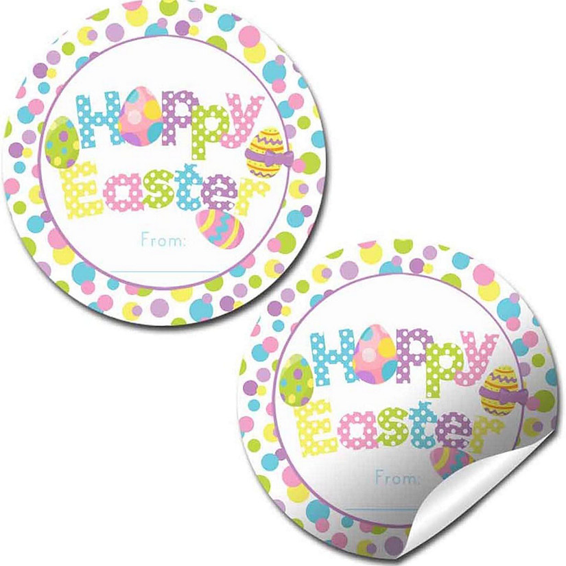 AmandaCreation Polka Dot Easter Envelope Seal 40pcs. Image