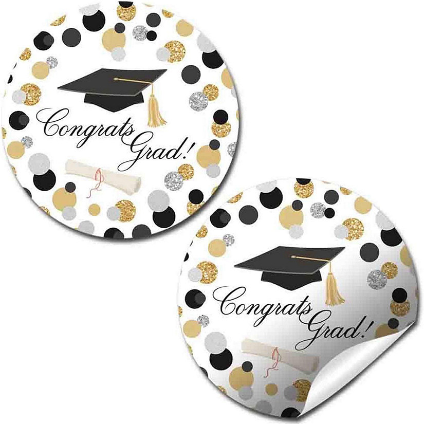 AmandaCreation Polka Dot Grad Envelope Seal 40pcs. Image