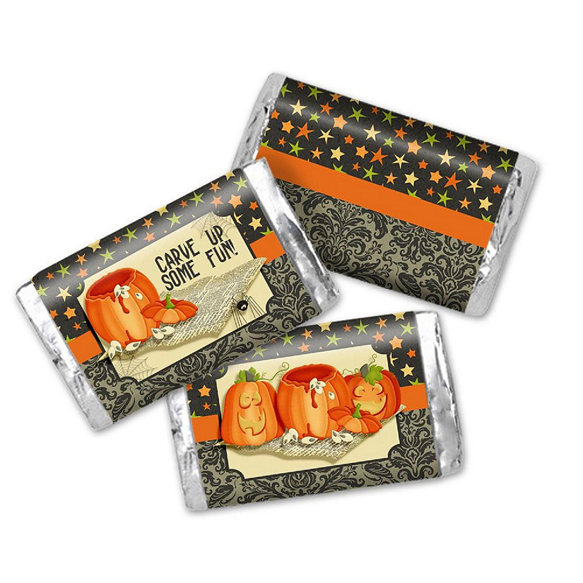 AmandaCreation Pumpkin Mini Candybar Wrappers 45pcs Image