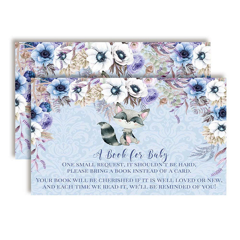 AmandaCreation Racoon Boy Book Card 20pc. Image