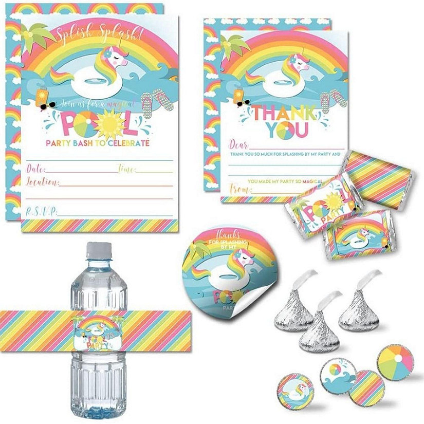 AmandaCreation Rainbow Unicorn Party Bundle 381pc. Image