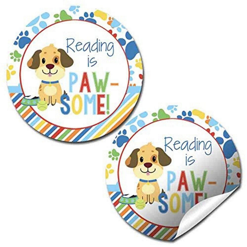 AmandaCreation Reading is Awesome Puppy Teacher Stickers 40pcs. Image