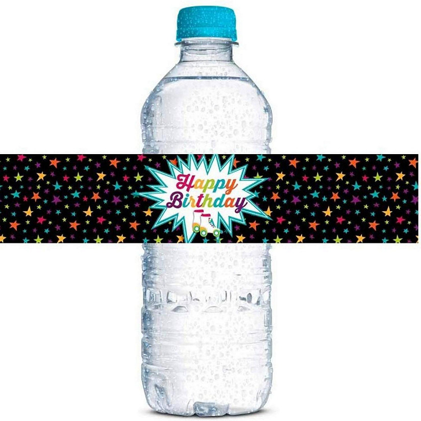 AmandaCreation Roller Skating Water Bottle Wrappers 20pcs. Image