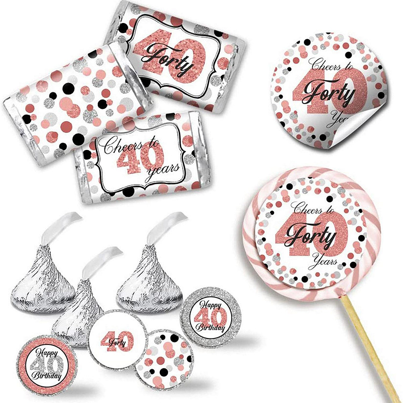 AmandaCreation Rose Gold 40 Sticker Bundle 429pcs. Image