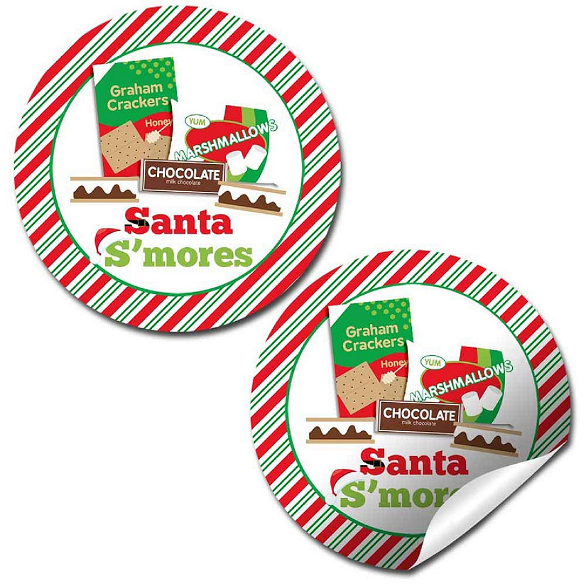 AmandaCreation Santa S'more Gift Tag 40pc. Image