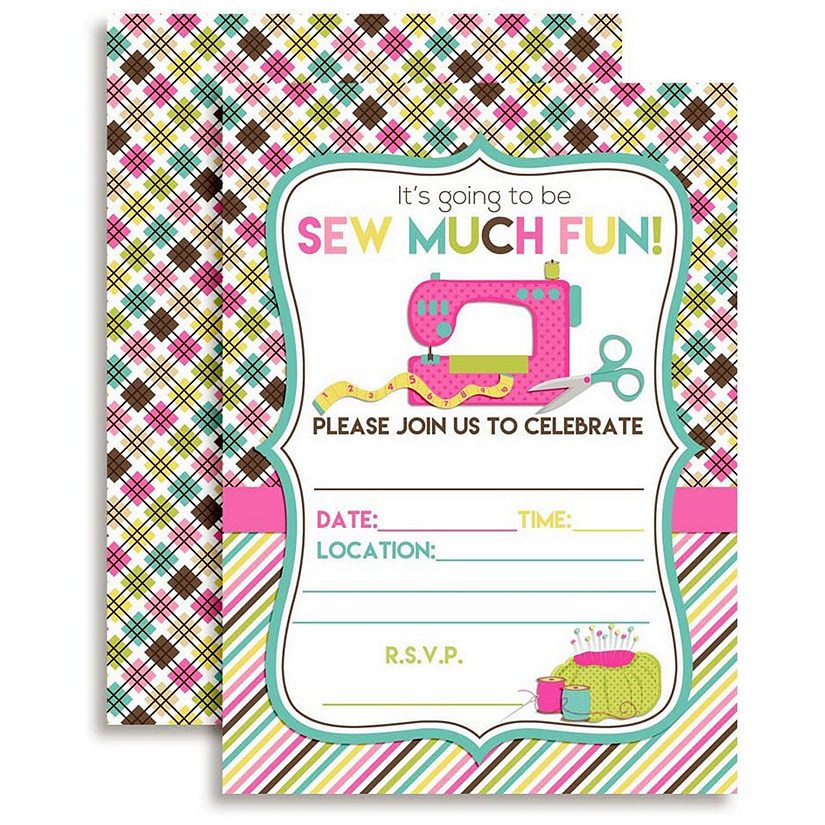 AmandaCreation Sewing Invites 40pc. Image