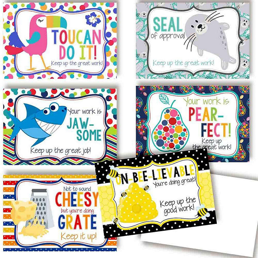 AmandaCreation Silly Good Work Teacher Postcards 30pc. Image