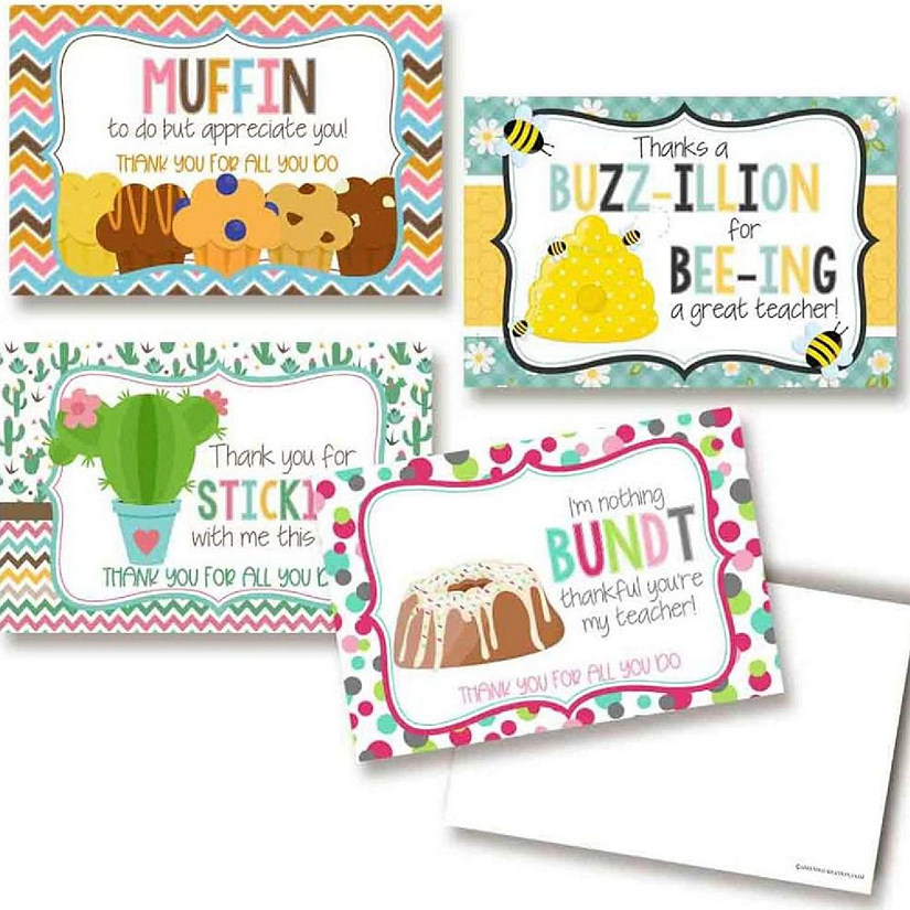 AmandaCreation Silly Sweets Teacher Appreciation Postcards 20pc. Image