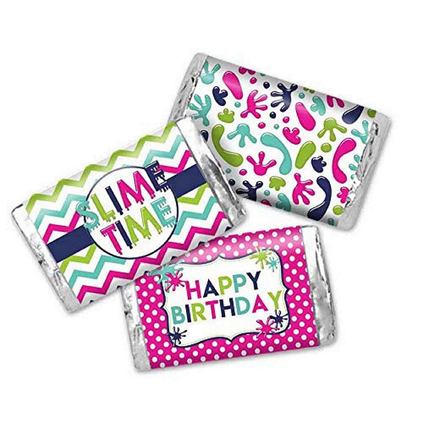AmandaCreation Slime Time Mini Candybar Wrappers 45pc. Image