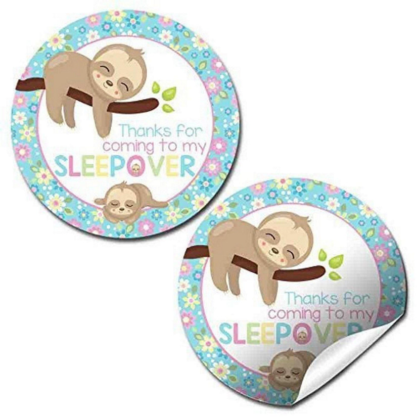 AmandaCreation Sloth Sleepover Envelope Seals 40pc Image