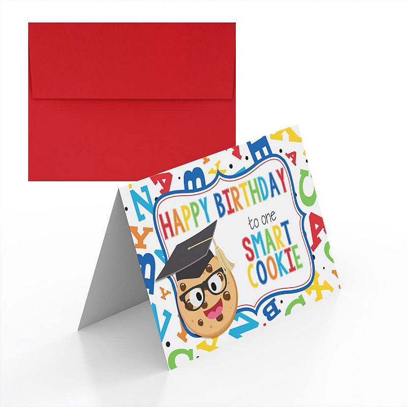 AmandaCreation Smart Cookie Birthday Blank Card 2pcs. Image