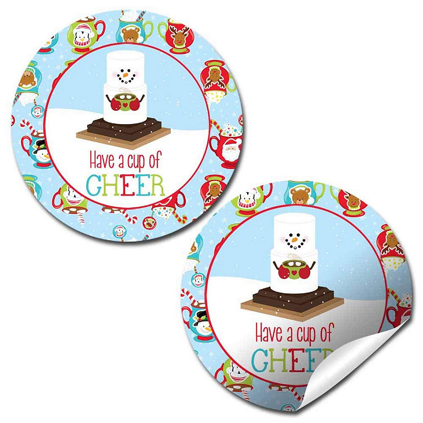 AmandaCreation S'more Snowman Gift Tag 40pc. Image