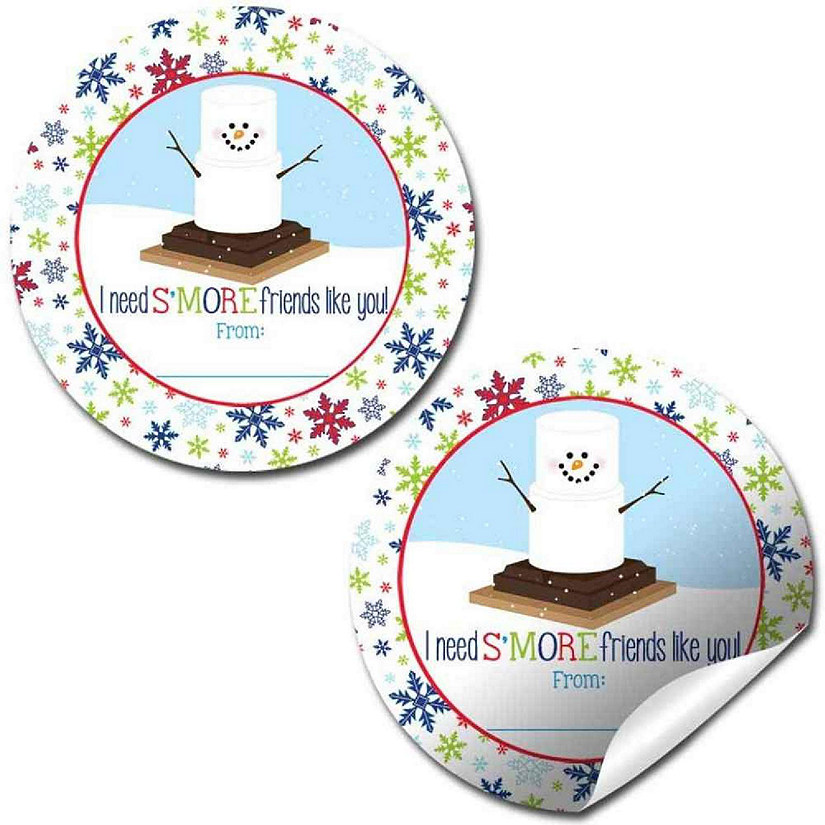 AmandaCreation S'more Snowmen Gift Tag 40pc. Image
