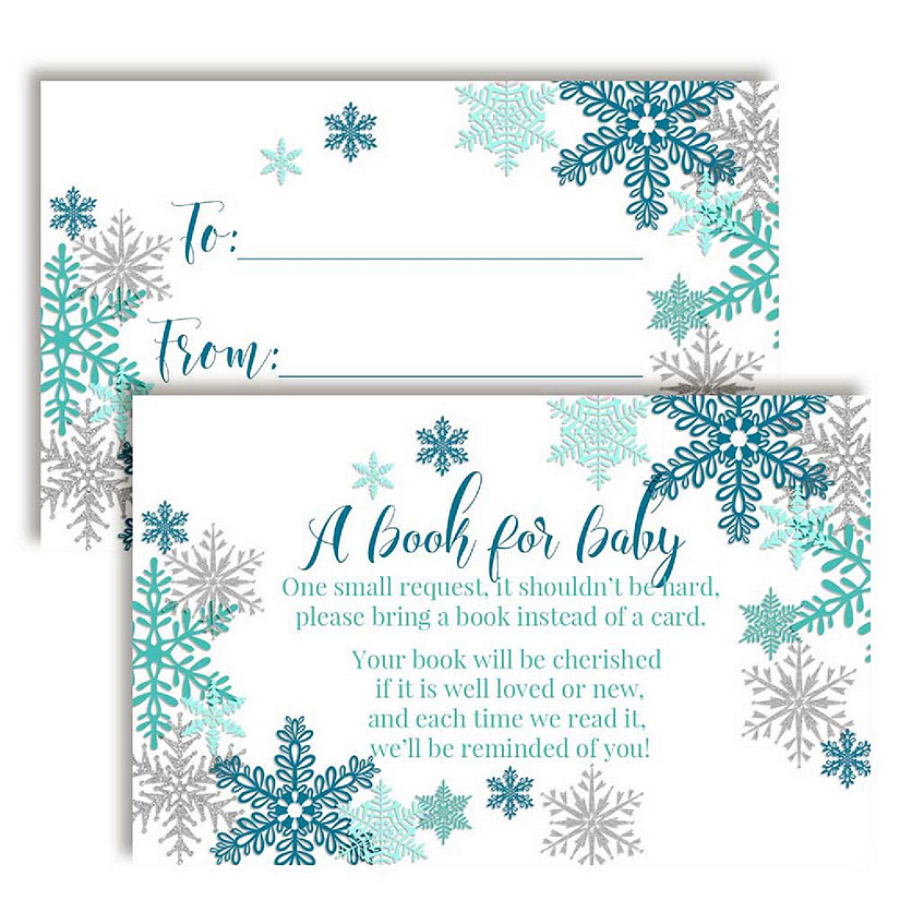 AmandaCreation Snowflake Boy Book Card 20pc. Image