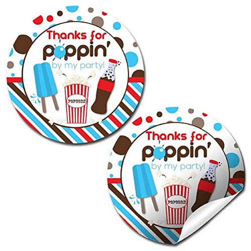 AmandaCreation Soda &amp; Popcorn Envelope Seals 40pc. Image