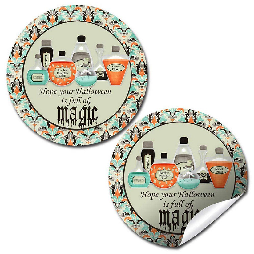 AmandaCreation Spooky Potions Envelope Seals 40pc. Image