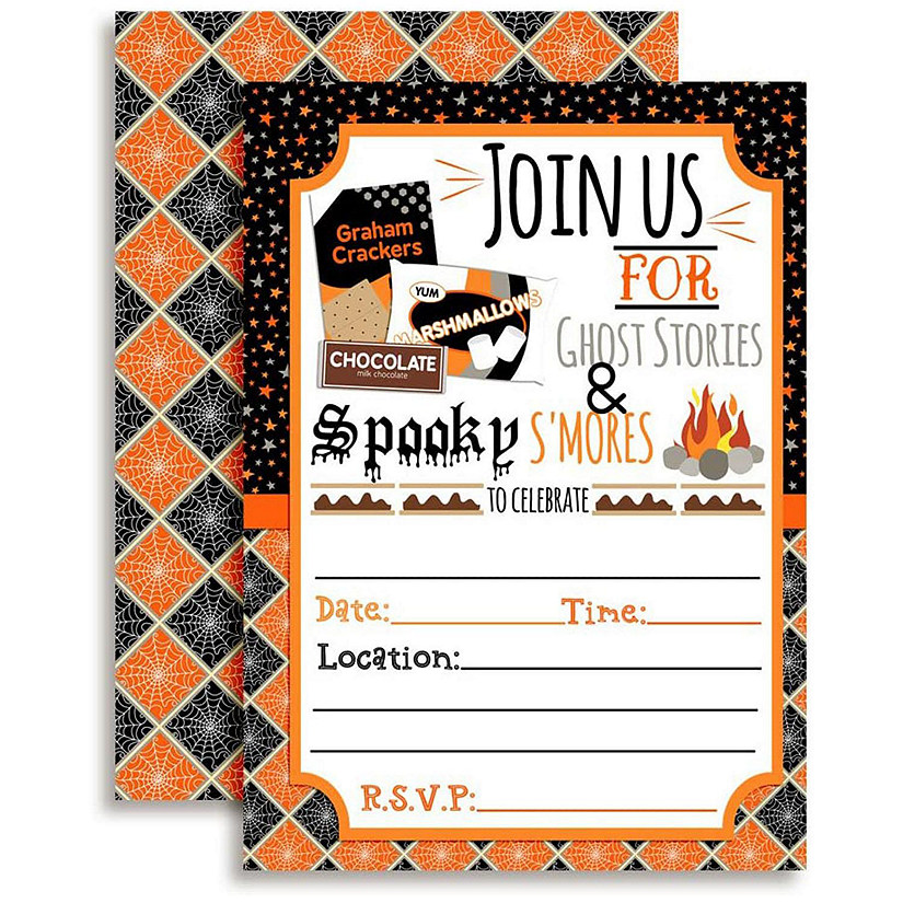 AmandaCreation Spooky Smores Invites 40pc. Image