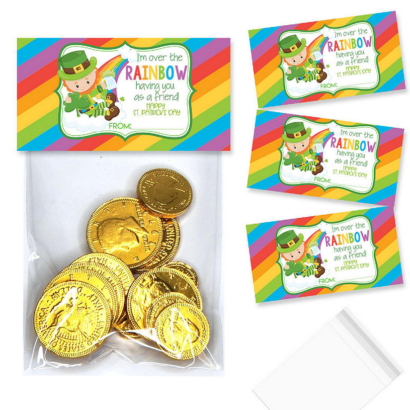 AmandaCreation St. Patrick's Rainbow Bag Toppers 40pc. Image